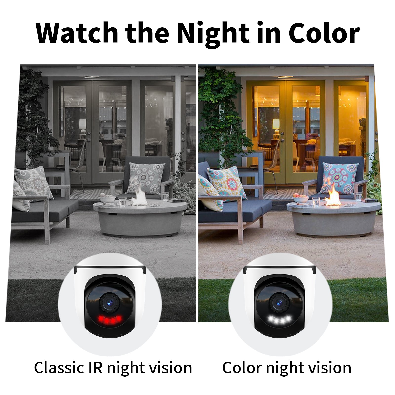 2K Home Security Camera Outdoor,360 Pan Tilt 2.4G/5G Home Surveillance Camera,WiFi Outdoor Security Cameras With Color Night Vision,Human Detection and Tracking,24/7 Recording,Cloud & SD Card Storage