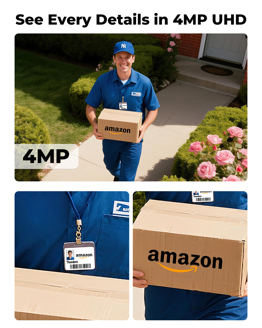 Security Cameras Wireless Outdoor 5G& 2.4G, No Subscription, 2 Cam-Kit,4MP Solar Powered Home Security Cameras System With 128GB SD Card