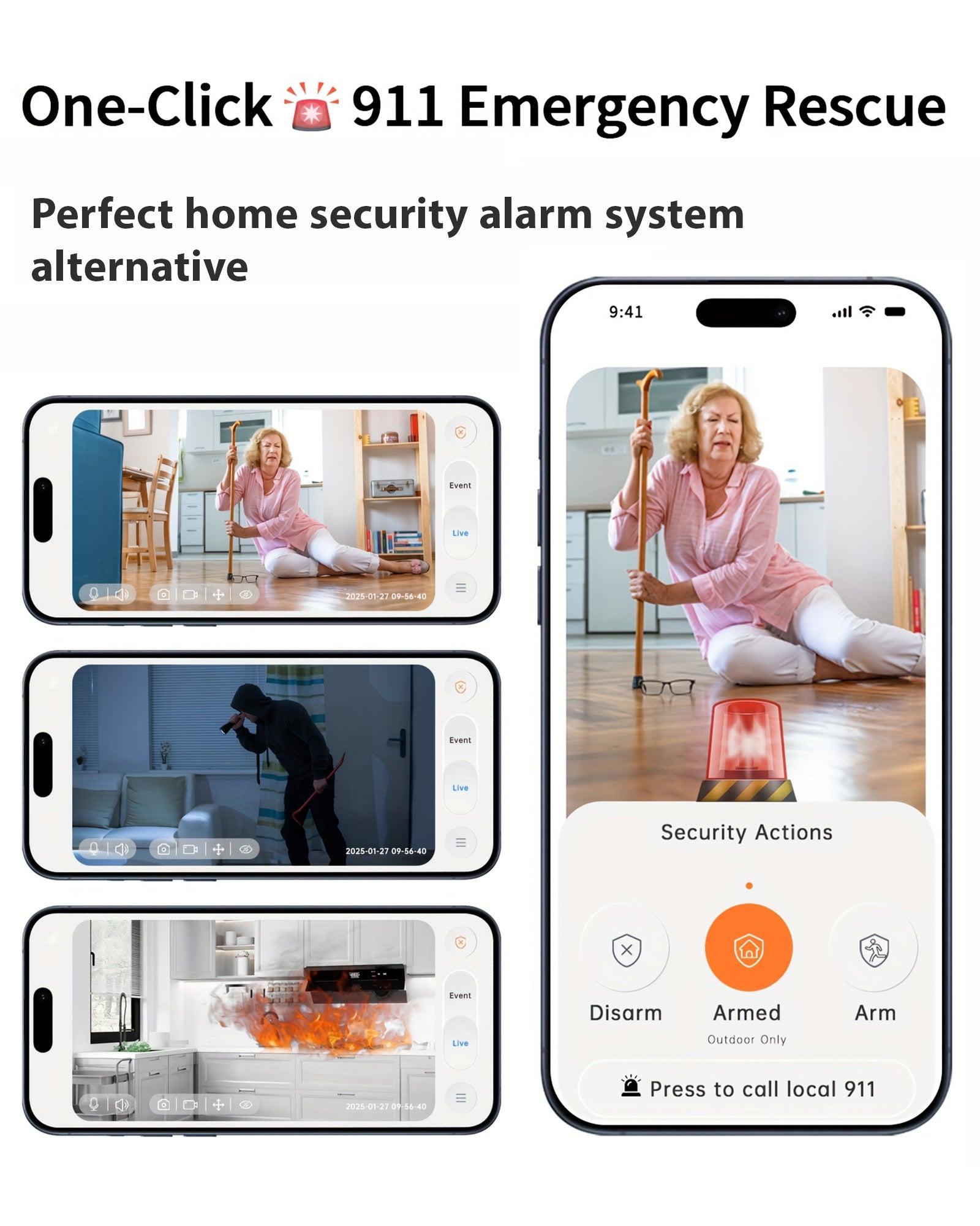 2K Cameras for Home Security, 2.4/5GHz Wi-Fi 6 Indoor Camera for Dog/Pet/Nanny/Baby with US Phone App, AI Text Recognition, Smart Search, Color Night Vision,2 Way Talk Mini Cam,Human Detection,2 Packs