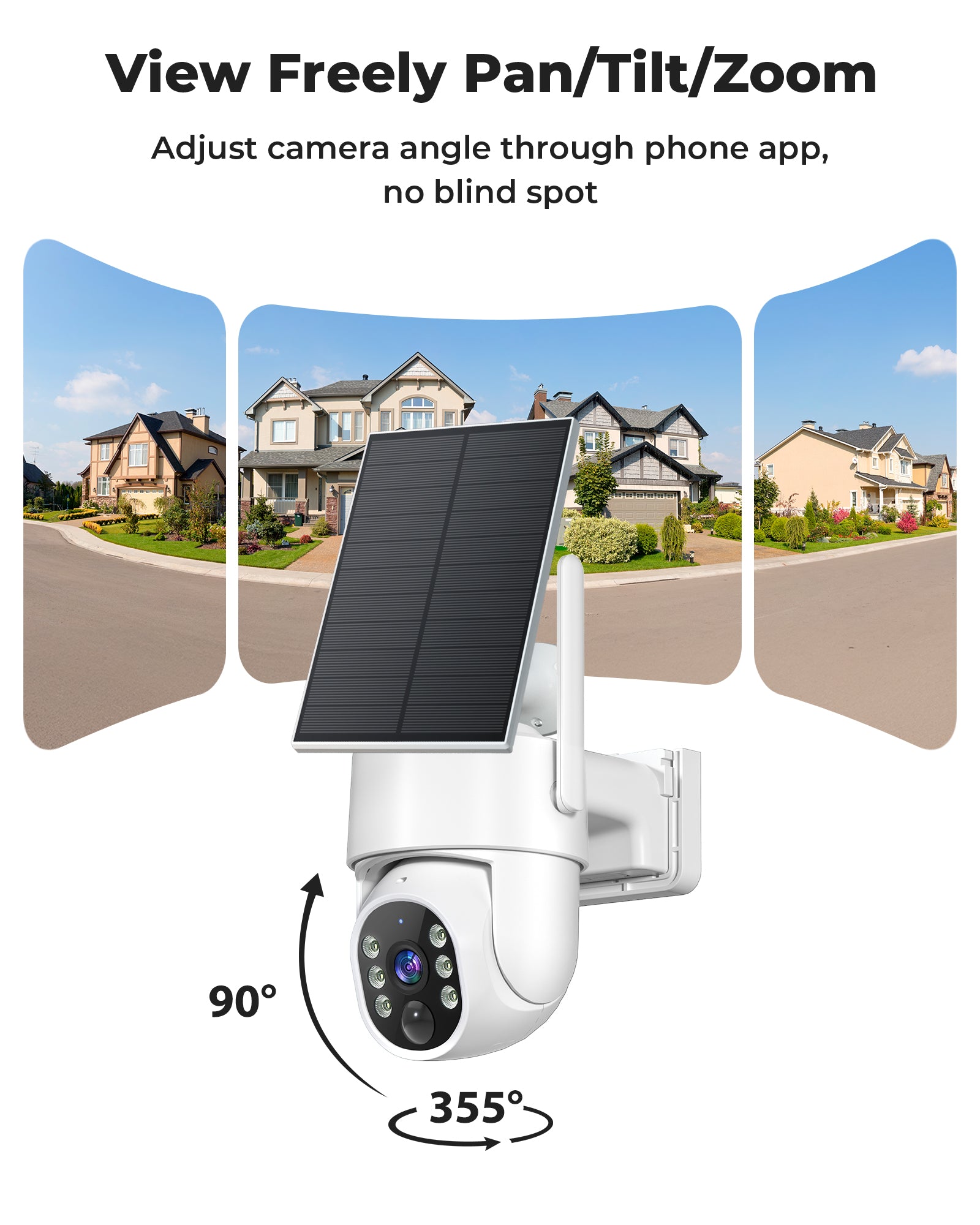 Security Cameras Wireless Outdoor 5G& 2.4G, No Subscription, 2 Cam-Kit,4MP Solar Powered Home Security Cameras System With 128GB SD Card